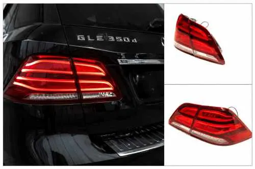 Задні ліхтарі Європа Mercedes GLE/ML class W166 2011-2018, GBT (2 шт)