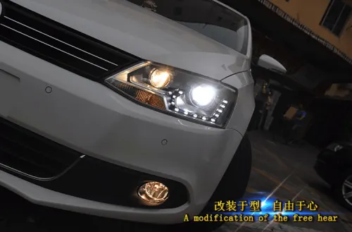 Передние светодиодные фары с DRL для VW Jetta MK 6 2011+ (LD)