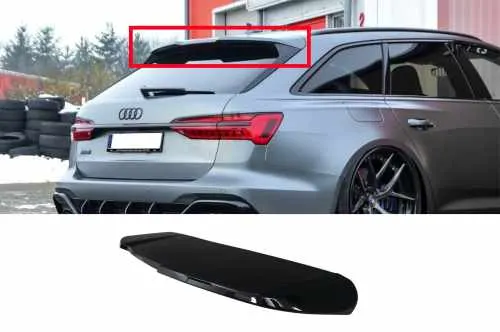 Спойлер Чорний глянець (Avant) для Audi A6 C8 2018–2022