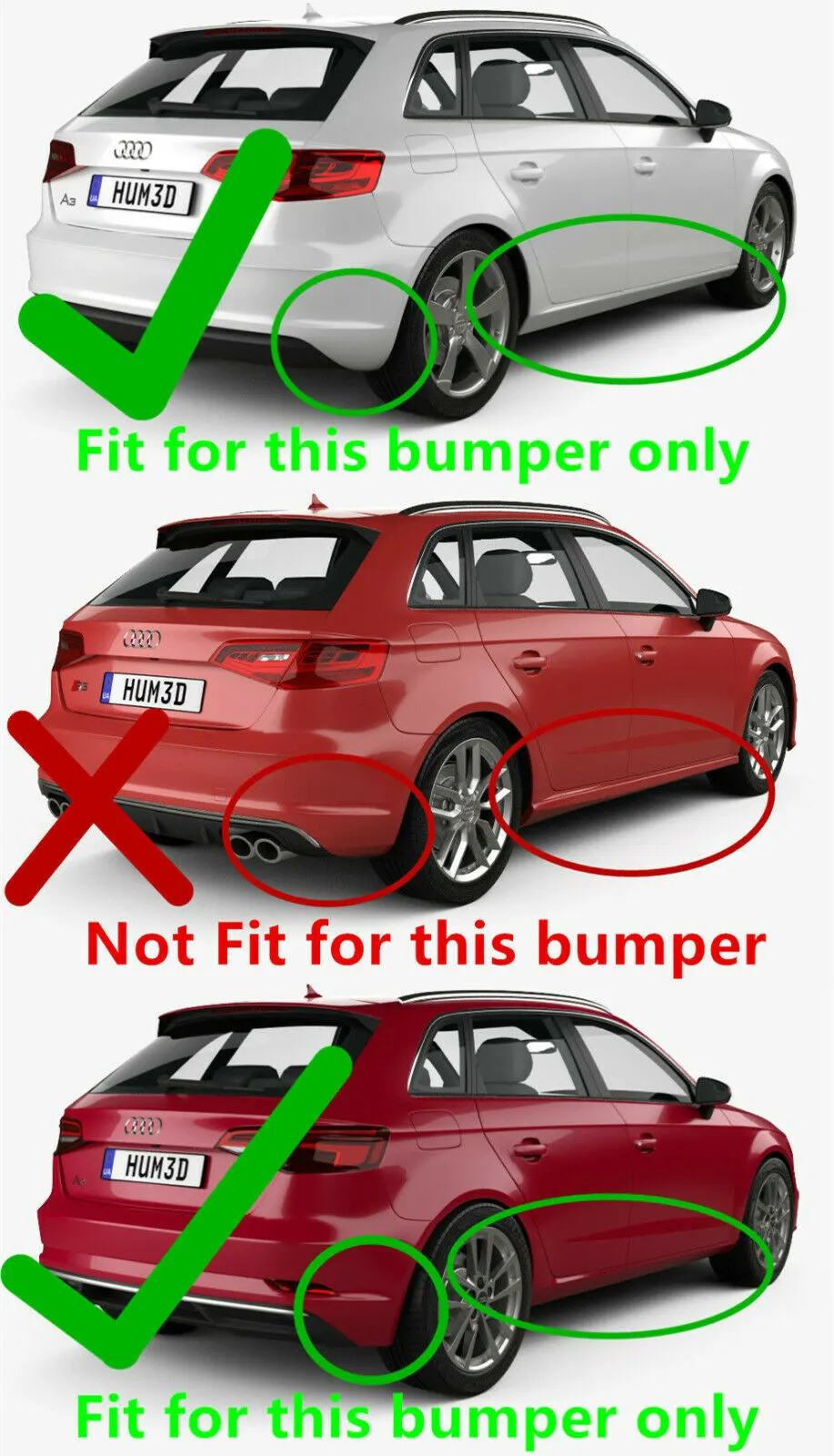 Бризковики Audi A3 2012-2015 Хетчбек, (4шт.)