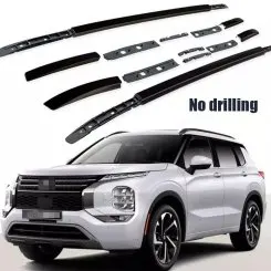 Рейлинги на крышу Mitsubishi Outlander 2022+ черные