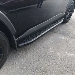 Алюмінієві Пороги Omsa Line BlackLine Black для Toyota Rav4 2019+