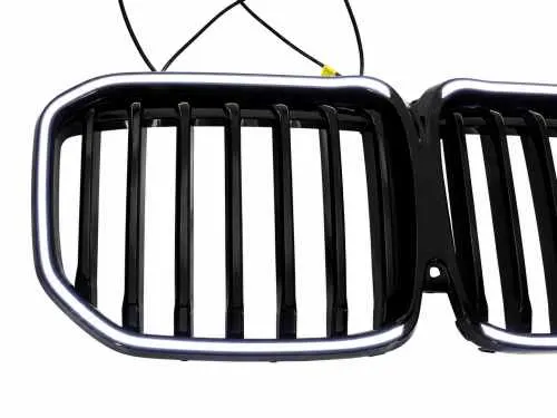 Ніздрі 1 Bar LED (чорний глянець) BMW X7 G07 2019-2022, GBT