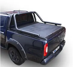 Ролета на кузов OMBACK для Hilux 2015+ чорна (OmsaLine, 7025OBK101)