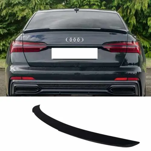 Спойлер Чорний глянець V1 для Audi A6 C8 2018–2022