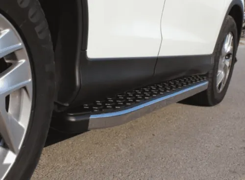 Алюмінієві Пороги Omsa Line BlackLine Black для VW Amarok