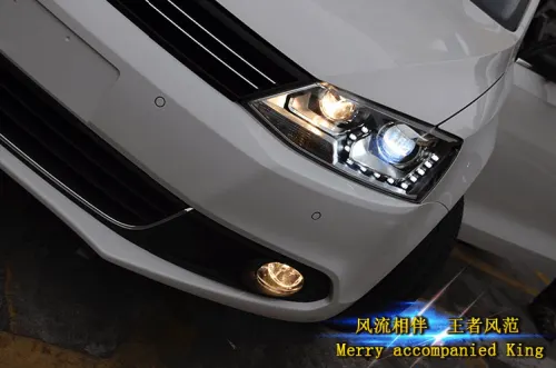 Передние светодиодные фары с DRL для VW Jetta MK 6 2011+ (LD)