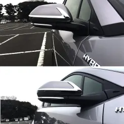 Хром накладки на зеркала для Toyota C-HR (ABS пластик)