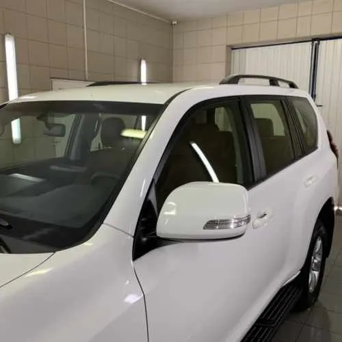 Сріблясті рейлінги для Toyota LC 150 Prado