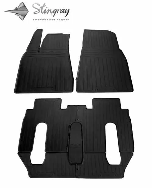 Гумові килимки в салон Tesla Model X 6-місний 2015+, Stingray