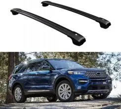 Перемычки на рейлинги Ford Explorer 2020-2023, Черные