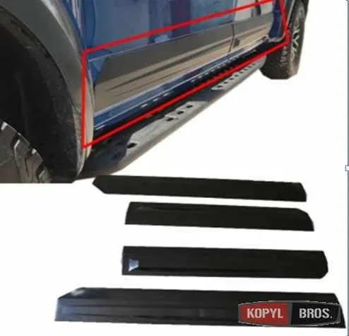 Молдинги дверні чорні для Ford F150 2015-