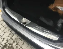 Накладка на задній бампер внутрішня захисна для Toyota C-HR (нержавійка)