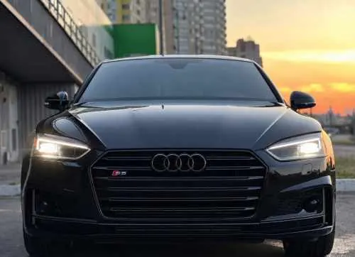 Передня решітка радіатора S-Style Audi A5 2016-2019, чорна, GT Tuning