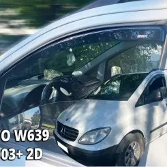 Дефлектори вікон (вітровики) для Mercedes Vito W-639 Viano 2003+ 2D (вст, 2 шт.)