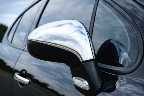 Накладки на дзеркала Peugeot 207 WA/WC 2006-2014, нержавіюча сталь, Carmos (2 шт)