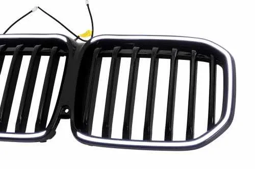 Ніздрі 1 Bar LED (чорний глянець) BMW X7 G07 2019-2022, GBT