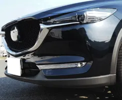 Хром накладки на протитуманні фари Mazda CX-5 2017+ (для авто без ПТФ)