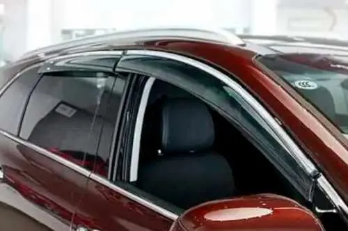 Вітровики Audi Q7 2015-2026, з хромованим молдингом, HIC (4 шт)