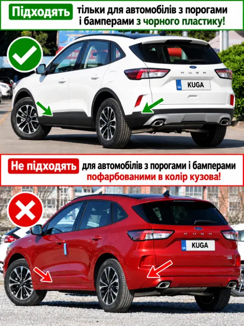 Бризковики Ford Kuga/Escape Mk3 2020+, (4шт.)