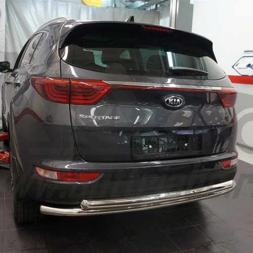 Захист заднього бампера KIA Sportage (2016-) (подвійна) d60/42