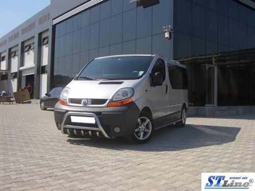 Кенгурятник з перемичкою і грилем D60 для Renault Trafic
