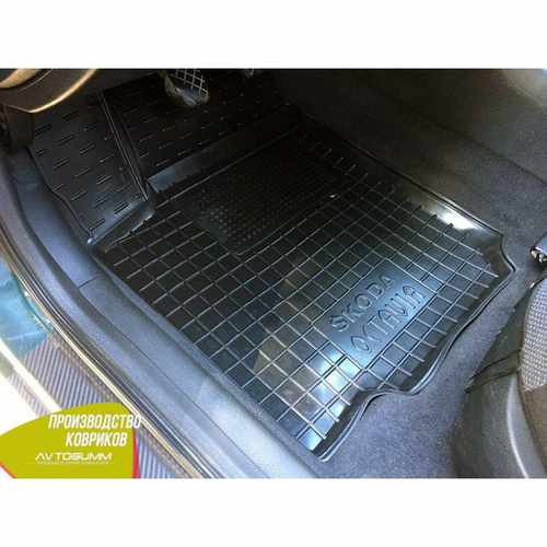 Автомобільні килимки в салон гумові (Avto-Gumm) для Skoda Octavia A-4 1997-2010