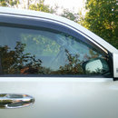 Дефлектори вікон вітровики з хром вставкою (нерж.) для Toyota Prado 150 Lexus GX