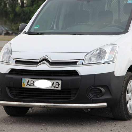 Захист переднього бампера одинарний d60 для Citroen Berlingo 2008+-