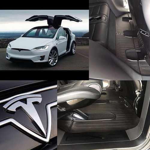 Килимки в салон Stingray для Tesla Model X 15- (special design 2017) (передні - 2 шт) 1050022F