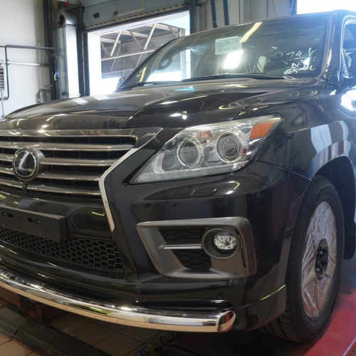 Захист переднього бампера Lexus LX570 Sport (одинарний) d 70