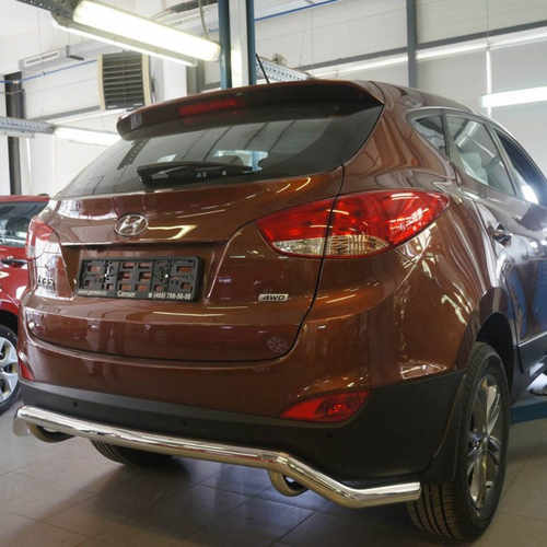 Захист заднього бампера Hyundai IX-35 (2009-) (одинарна хвиля) d60