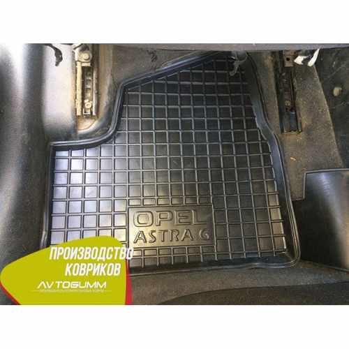 Автомобільні килимки в салон гумові (Avto-Gumm) для Opel Astra G 1998-2003