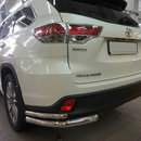 Захист заднього бампера Toyota Highlander (Тойота Хайлендер) (2014-) (куточки) d 60/42