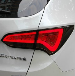 Альтернативные задние LED фонари для Santa Fe III 2013+ (дымчатые)