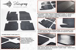 Автомобильные коврики в салон Stringray для Kia Cerato 12+ (4 шт)
