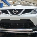 Захист переднього бампера Nissan Qashqai 2014+ (подвійне)