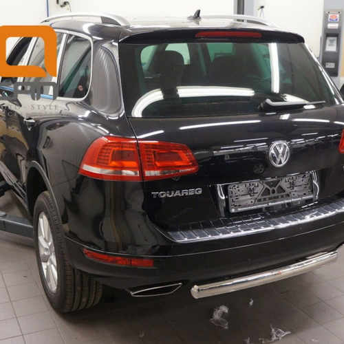 Захист заднього бампера Volkswagen Touareg (2010-) (одинарна)