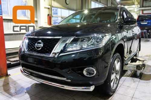 Захист переднього бампера Nissan Pathfinder (2014-) d 60