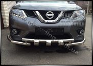 Захист переднього бампера для Nissan X-trail 2014-2017 ST009