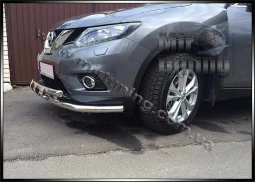 Захист переднього бампера для Nissan X-trail 2014-2017 ST009