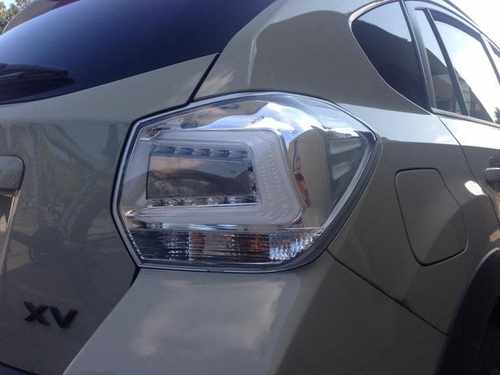 Світлодіодні задні ліхтарі LED для Subaru XV хром прозорі