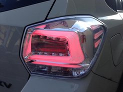 Задние светодиодные LED фонари для Subaru XV хром прозрачные