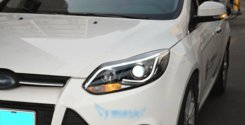 Передние фары с DRL Ford Focus 3 2012+ (ксеноновые)