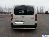Захист заднього бампера для Citroen Berlingo 2008+