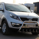 Кенгурятник з написом і грилем D60 для Кіа Спортаж 2010- (WT004)