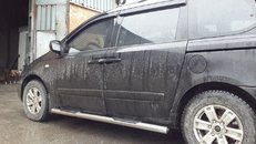 Пороги труба нержавійка для Кіа Карнівал 2006-