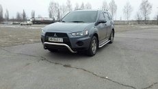 Кенгурятник низький для Mitsubishi Outlander XL 2010-2012