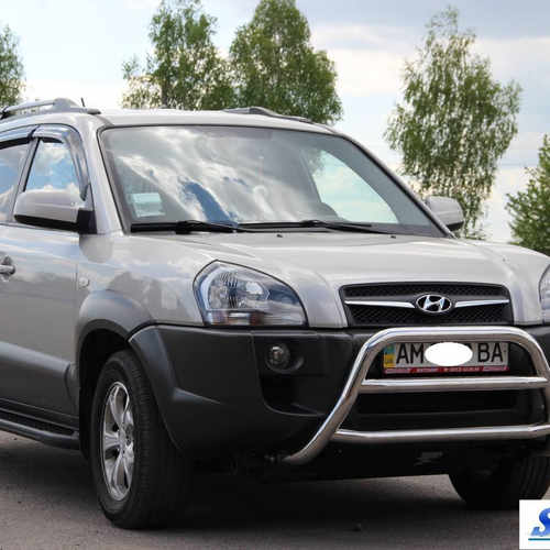 Кенгурятник з двома перемичками для Hyundai Tucson 2004-