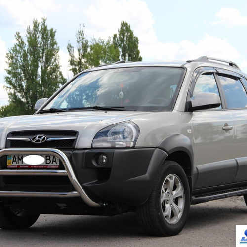 Кенгурятник з двома перемичками для Hyundai Tucson 2004-